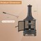 Costway 30 Inch Outdoor Fire Pit Chiminea 2 in 1 Wood Burning Metal Fireplace with Grill